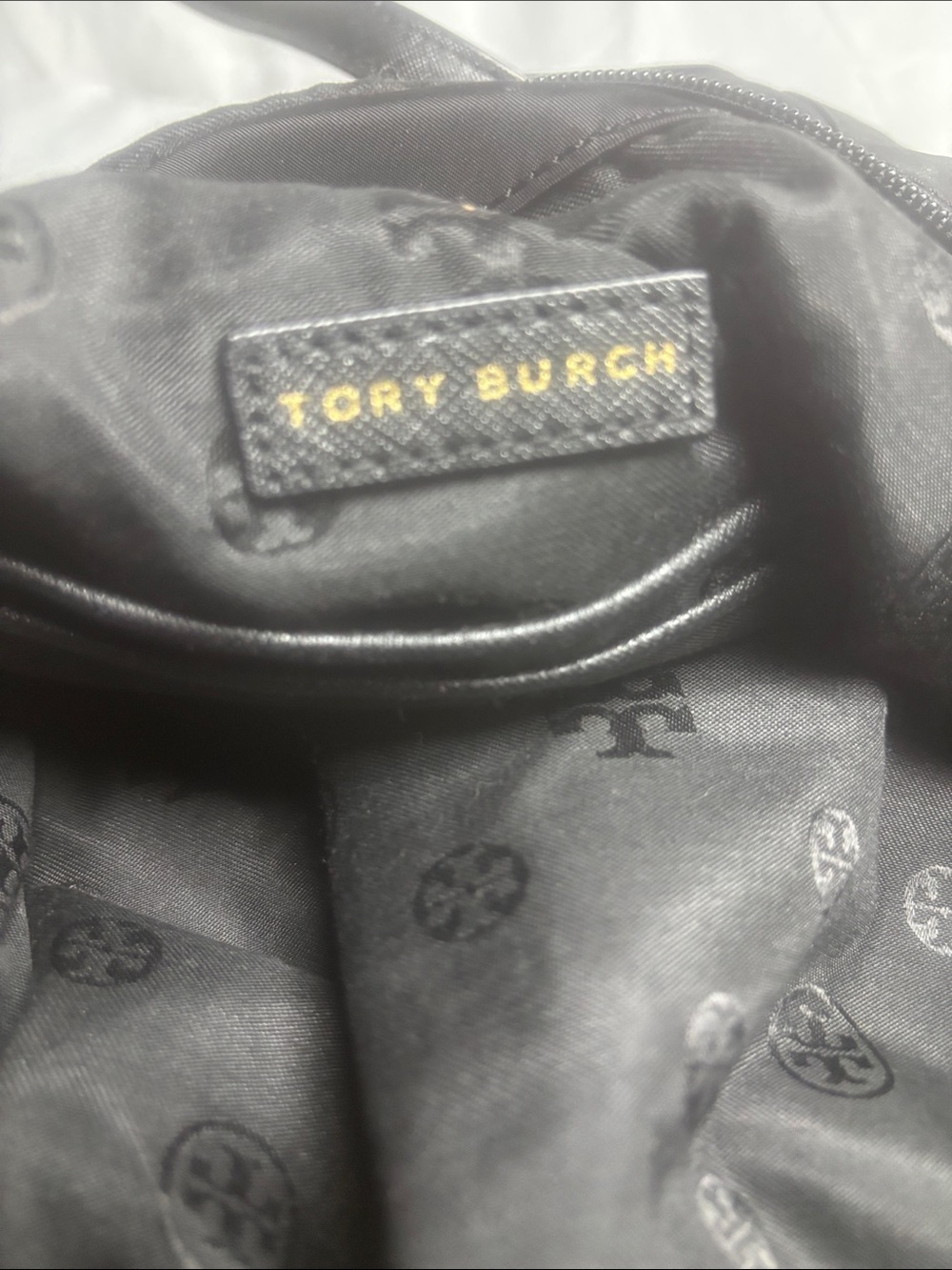 Tory Burch Black Women Crossbody with Gold Logo Accent